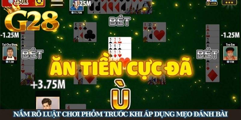 Một mẹo quan trọng là theo dõi các lá bài mà đối thủ đã đánh